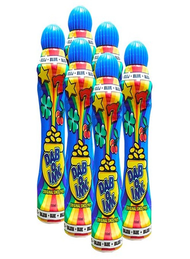 Dab-O-Ink Six Pack 4oz Blue Bingo Dauber - Image 1